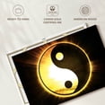 thumbnail image 6 of Elephant Stock Golden Glow Yin Yang Wall Art - Horizontal Canvas Wall Art - Living Room Wall Decor - Wellness Canvas - Black And Yellow Decor - 12" x 8", 6 of 8