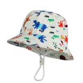 thumbnail image 3 of Gorro de algodón con estampado Floral para niños y niñas, gorro de verano con estampado de flores, para el sol, 3 of 4