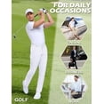 thumbnail image 6 of Lavenicole Men's Golf Dress Pants, Lightweight Stretch Casual Pants, Elastic Waist with 4 Pockets, Black, 6 of 8