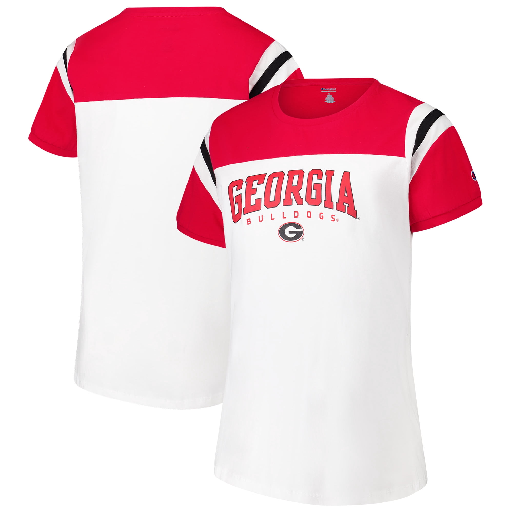 Women's Fanatics White Georgia Bulldogs Plus Size Winning Gear T-Shirt