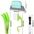 thumbnail image 3 of 16pcs Cleaning Brush, Handheld Crevice Brush, Groove Door Window Track Groove Corner Crevice Brush, Sliding Door Cleaning Brush, Tile Blinds Cleaning Brush, 3 of 4