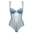 thumbnail image 3 of Traje de baño de una pieza semitransparente de encaje sexy y seductor personalizado para mujer, 3 of 4