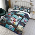 thumbnail image 3 of 3 Piece Comforter Cover Set For The Nightmare Before Christmas Bedding Set Cute Duvet Cover Sets Super Soft For Teens Kids Bedroom Gifts,1 Duvet Cover with 2 Pillowcases Full, 3 of 6