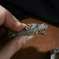 thumbnail image 3 of K-KED Fashion Retro Thai Silver Cool Vivid Dragon Strong Men's Chains Bracelet 11mm-7.08", 3 of 8