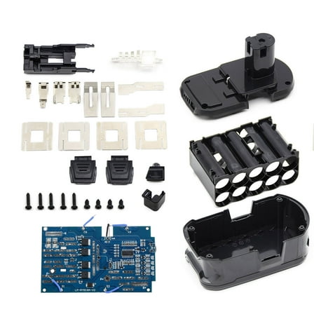 Durable Battery Case for Ryobi 18V P103 P108, Fireproof Plastic, Holds 10 x 18650 Batteries for DIY Battery Assembly TAPDRA Accessories Part