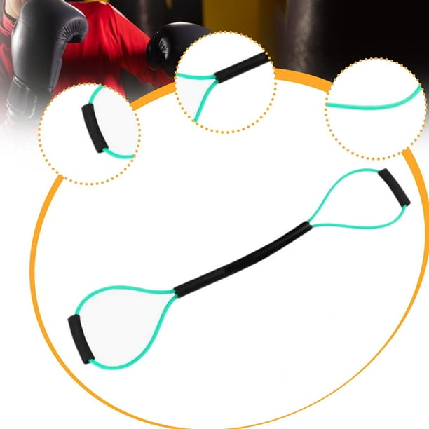 Banda de resistencia para boxeo, banda elástica para entrenamiento de agilidad, fuerza, tensión, cuerda de tracción para gimnasio, fitness, hogar y Verde 30