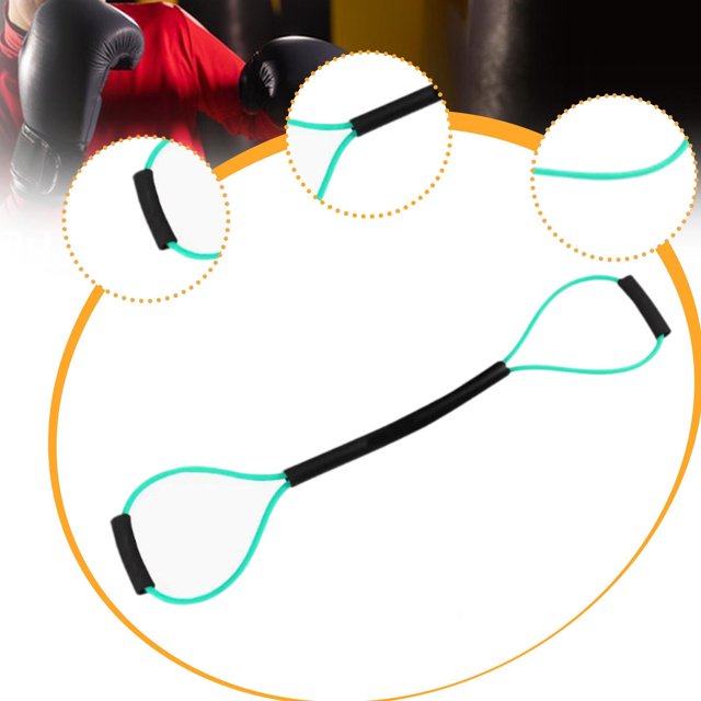 Banda de resistencia para boxeo, banda elástica para entrenamiento de agilidad, fuerza, tensión, cuerda de tracción para gimnasio, fitness, hogar y Verde 30