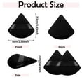 thumbnail image 5 of Powder Puff Face Soft Triangle Makeup Puff for Loose Powder Wedge Shape Velour Cosmetic Sponge for Contouring Under Eyes and Corners Beauty Makeup Tools (6pcs, Black), 5 of 5