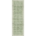 thumbnail image 3 of BERTHMEER 2'x6' Washable Runner Rugs for Hallway Bathroom Bedroom Entryway Kitchen Non Slip Vintage Oriental Traditional Runner Rugs,Light Green, 3 of 6