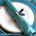 thumbnail image 5 of 6 Pcs Dragonfly Napkin Ring Napkin Ring for Wedding Dining Table Party Daily Use Christmas Thanksgiving Table Decor Etc, 5 of 5