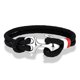 thumbnail image 3 of MKENDN Pulseras de ancla de doble hebra con contraste creativo para hombres y mujeres Pulseras de cuerda de supervivencia náutica con hebilla de ancla de acero inoxidable, 3 of 5