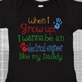 thumbnail image 4 of Inktastic Electrical Engineer Like Daddy Boys or Girls Baby Bodysuit, 4 of 5