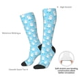 thumbnail image 4 of Fotbe Skating Poodle Fun Calcetas Divertidas Estampadas para Hombre y Mujer, Calcetas de Algodón hasta la Rodilla para Caminar, Correr, Enfermería y Embarazo, 4 of 6