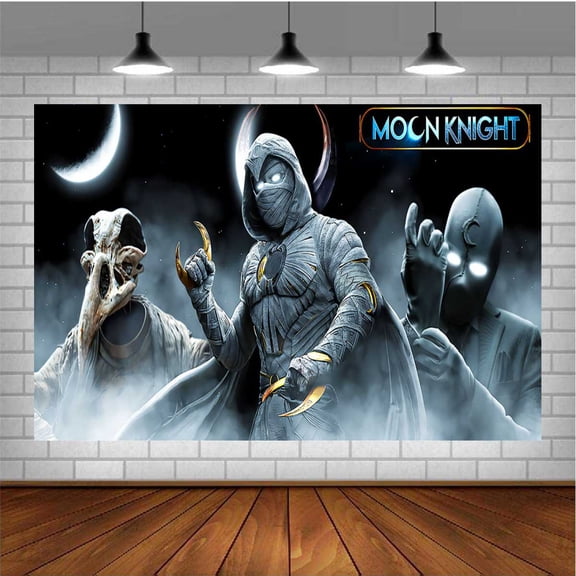 Moon Knight Post Wall Decor Birthday Banner Backdrop Background Party Supplies Taspestry