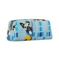 thumbnail image 2 of Uemuo French Bulldog Dog in a Bathtub Printed Leather Pencil Case, Pencil Pouch, Portable Pencil Bag, Pen Case for& Office, 2 of 7