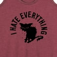 thumbnail image 3 of Instant Message - I Hate Everything Cat - Women's Racerback Tank Top, 3 of 6