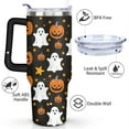 thumbnail image 3 of 40 OZ Happy Halloween Travel Mug with Handle Double Wall Vacuum Insulation Water Bottle Gift for Travel Commuting, 3 of 7