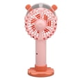 thumbnail image 3 of Ventilador Portátil 3 Velocidades Ajustable 800 MAh Ventilador Portátil Lindo ABS Recargable por USB Ventilador de Mano de bajo Ruido para Niñas Mujeres Hombres Viajes ANGGREK  Otros, 3 of 8