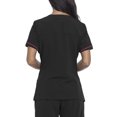 thumbnail image 2 of Signature Collection Women's V-Neck Scrub Top with Embroidery Accent, 2 of 8