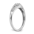 thumbnail image 6 of Solid 10k White Gold Diamond Engagement Ring Size 6 (.34 cttw.), 6 of 8