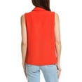thumbnail image 2 of Catherine Malandrino womens  Collared Laced-Up Tank, m, Red, 2 of 3