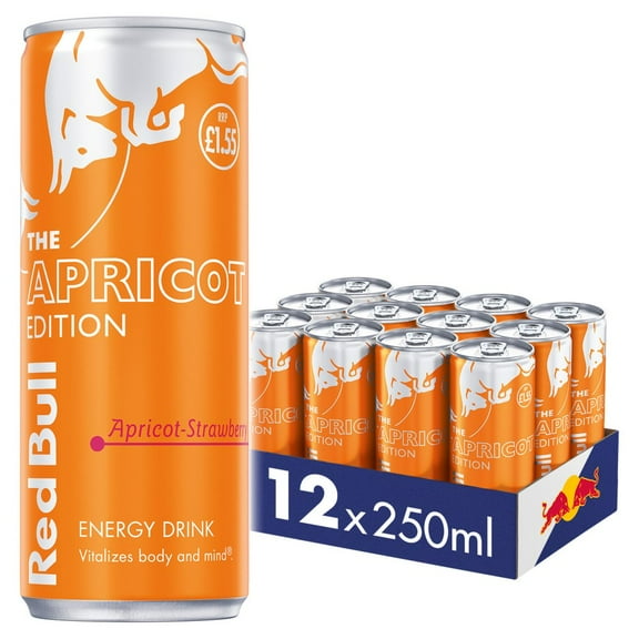 Red Bull Energy Drink Apricot Edition 250ml (pack of 12)