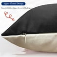 thumbnail image 3 of Decorative Throw Pillow Covers 20x20 Inch Black White Pillow Covers for Couch Sofa Living Room Bedroom Farmhouse Outdoor Throw Pillow Cover,Modern Geometric Linen Square Throw Pillow Case Set of 4, 3 of 6