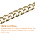 thumbnail image 4 of Uxcell Iron Flat Chain Strap, 39" Handbag Chains Purse Straps DIY Replacement, Gold, 4 of 6