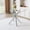 Silver-square, variant on Round Bar Table, 36" Glass Counter Height Table, 36.2" Height Pub Table, Silver Metal Frame, Cocktail Table for Small Space, Cafe