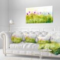 thumbnail image 1 of Design Art - Cosmos Abstrait Vert Violet de Fleurs, 1 of 3