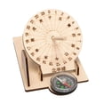 thumbnail image 1 of Reloj de sol Modelo Decoraciones Montessori Juguete educativo, Modelo científico Montaje DIY Reloj de sol ecuatorial para exteriores Hogar Niños Niños Hugo juguetes de reloj de sol, 1 of 9