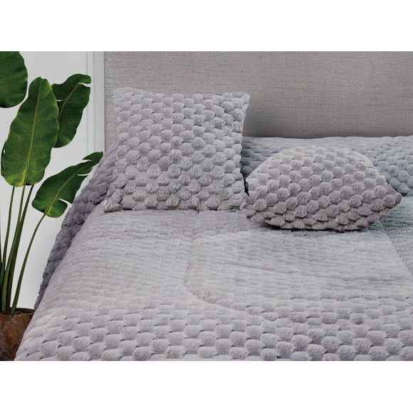 Cobertor Estambul de Flannel Gris King Size Dormireal