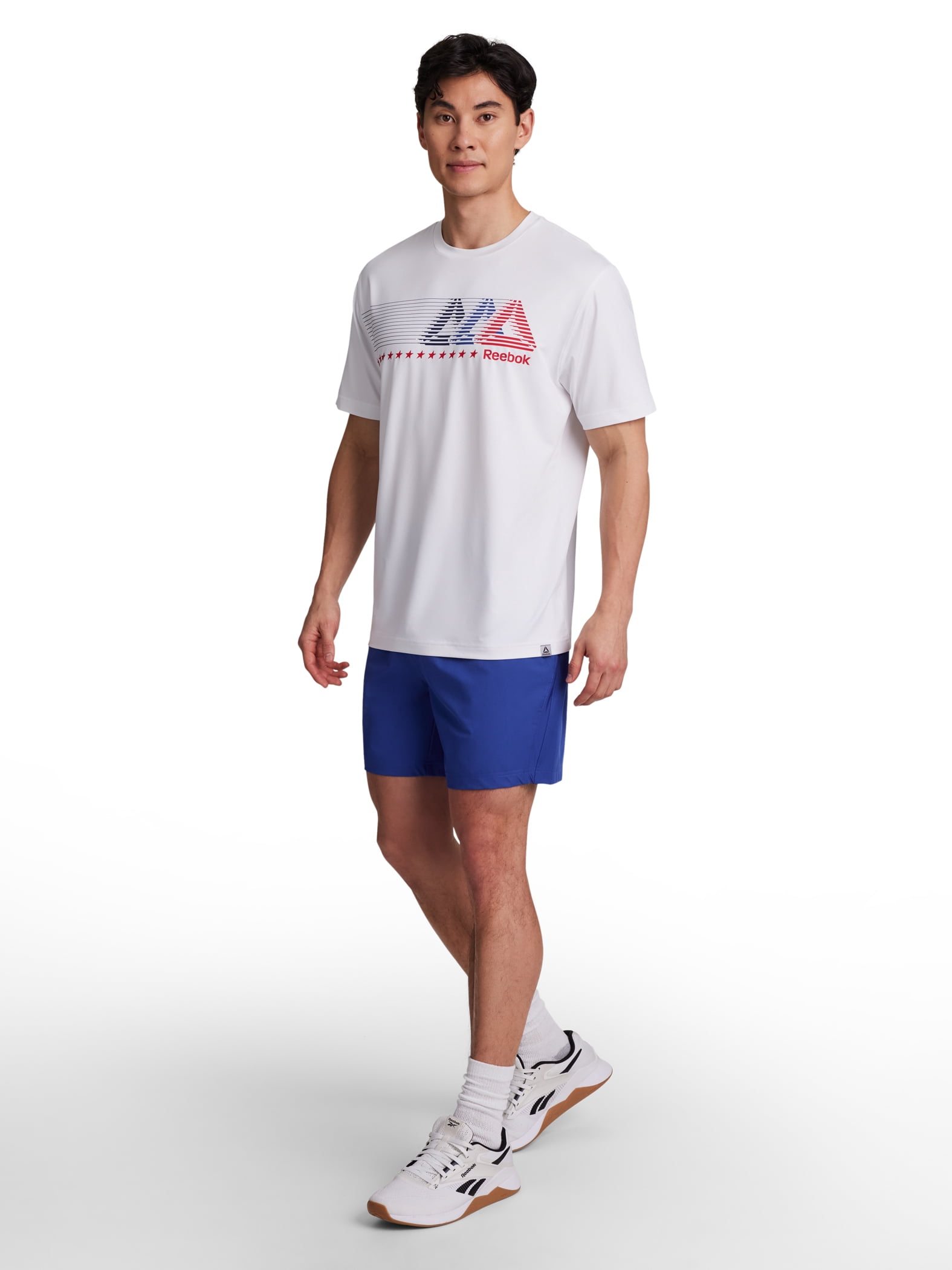 Reebok Men's and Big Men's Match Woven Short, 6" Inseam, Sizes XS-5XL
