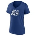thumbnail image 2 of Women's Blue Tampa Bay Lightning Active Edge V-Neck T-Shirt, 2 of 4