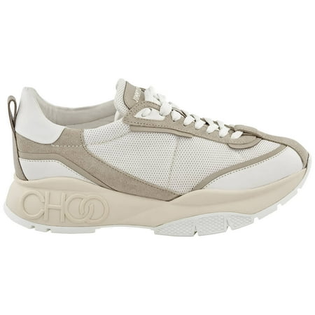 Jimmy Choo Men's Raine/M White and Moon Chunky Trainers, Brand Size 40.5 (US Size 7.5)