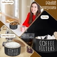 thumbnail image 6 of Coffee Filter Holder, Wooden Large Capacity Rustic Coffee Filter Storage Case Dispenser with Lid, Round Organizer Basket Container Storage for Pod and Filter, Coffee Bar Accessories, 6 of 11