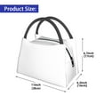 thumbnail image 2 of Disketp White Insulated Bags, Insulated Cooler Bag Totes for Lunch Beach Camping, 2 of 6