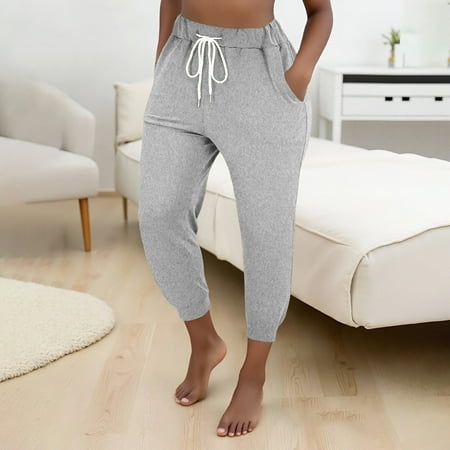 SNKSDGM Women s Plus Womens Dress Pants Plus Size Short Pants for Women Jeans Stretchy Waisted Lace up Small Toe Women s Solid Color Versatile Temperament Casual Pants Xxl