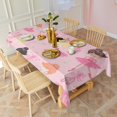 thumbnail image 5 of Ballet Princess Pattern Rectangle Tablecloth 60"x102",Waterproof Polyester Rectangle Table Cloth, Wipeable Spillproof Polyester Tablecloth for Dining, Camping, Indoor and Outdoor, 5 of 6