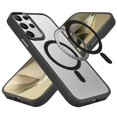 thumbnail image 5 of Designed for Samsung Galaxy S24 Plus /S24+ Premium MagSafe Compatible Transparent Clear Acrylic with Color Frame Hybrid TPU Hard Phone Case Cover [Clear Black], 5 of 10