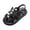 style-03 Black, variant on Gubotare Little Girl Sandals Toddler Girl Sandals - Little Girl Summer Dress Shoes Lightweight Open Toe Beach Holiday Sizes 9 (Black,Toddler 9)