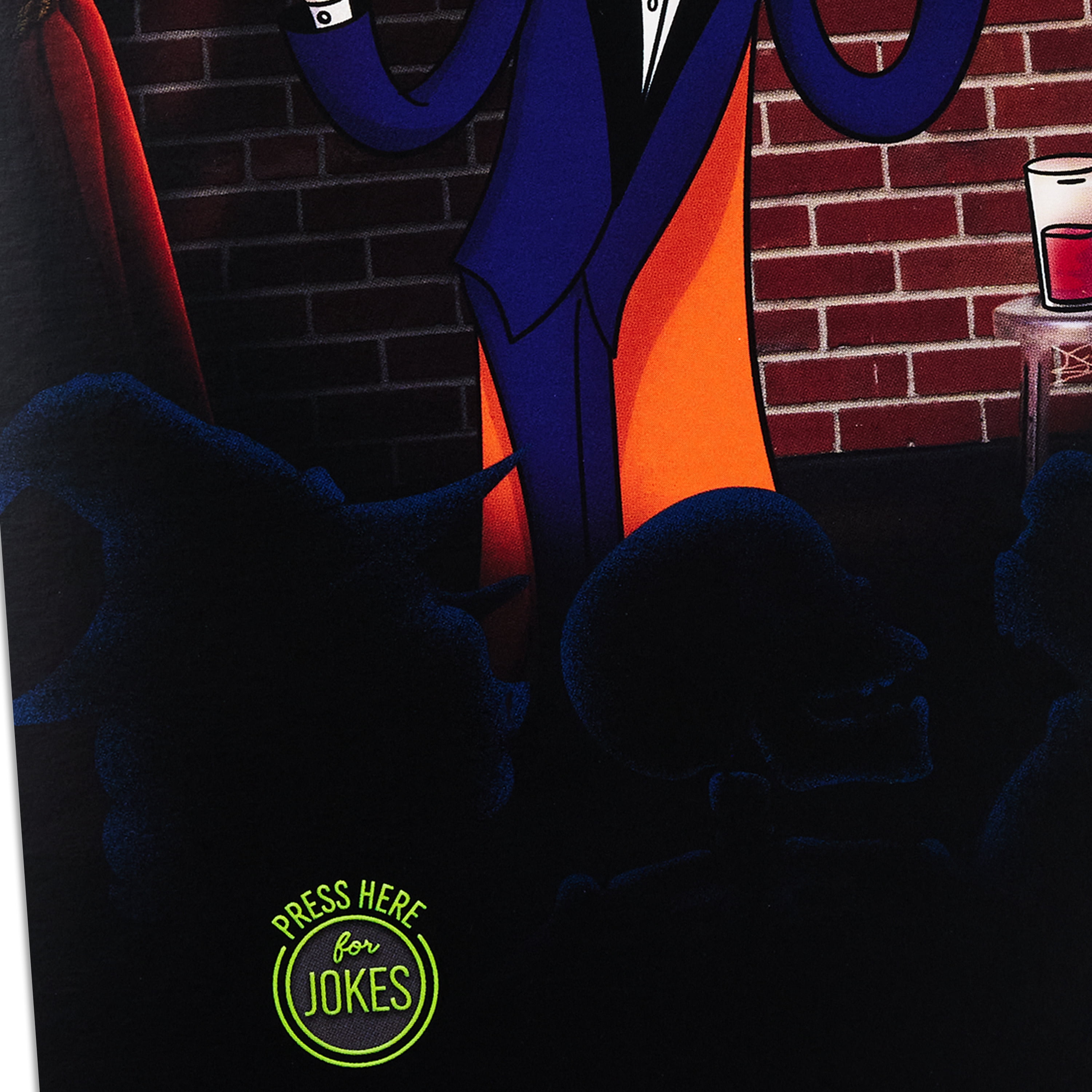 Hallmark Funny Halloween Card With Sound (Vampire Comedian), 1 Count