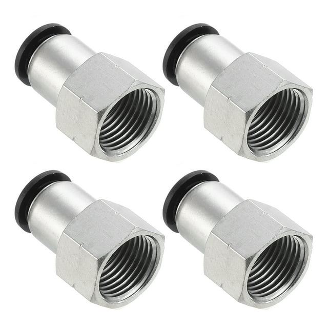 Unique Bargains 4 Pcs Tube OD 1/2 Pouce à Filetage Femelle NPT 1/2 Pouce pour Connecter les Raccords