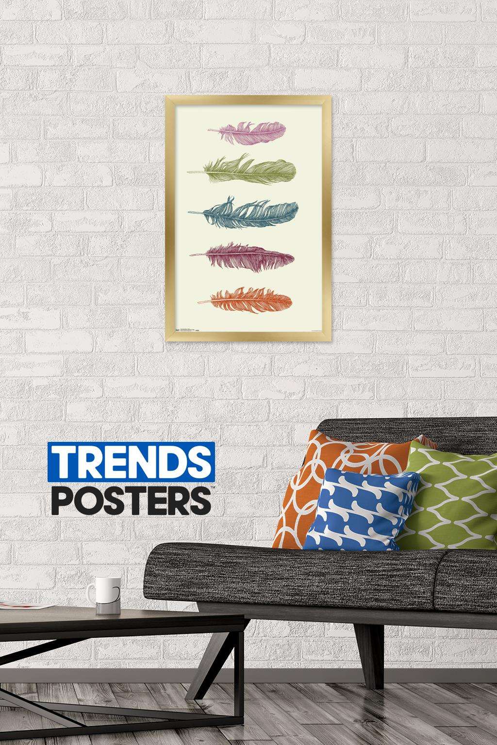 Rachel Caldwell - Feathers Wall Poster, 14.725" x 22.375", Framed