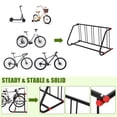 thumbnail image 2 of Commercial Grid Bike Rack, Single Sided Bike Rack Stand Ground, 5-Bike Capacity Bicycle Storage Stand, Power Coated Steel Floor Parking Stand for Garages, Stores, Schools and Universities, 2 of 8