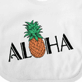 thumbnail image 4 of Inktastic Aloha- with Pineapple Boys or Girls Baby Bib, 4 of 4
