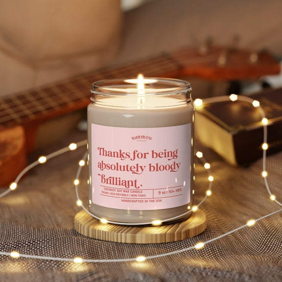 Thank You Gift Absolutely Bloody Brilliant Scented Soy Candle, 9oz