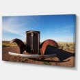 thumbnail image 2 of Retro Car under Calm Blue Sky - Oversized Landscape Canvas Art, 2 of 3