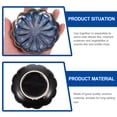 thumbnail image 3 of Flower Shape Snack Dish Ceramic Side Dish Plate Seasoning Sauce Dipping Bowl, 3 of 8