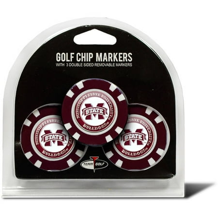 UPC 637556248886 product image for Team Golf NCAA Mississippi State 3 Pack Golf Chip Ball Markers | upcitemdb.com